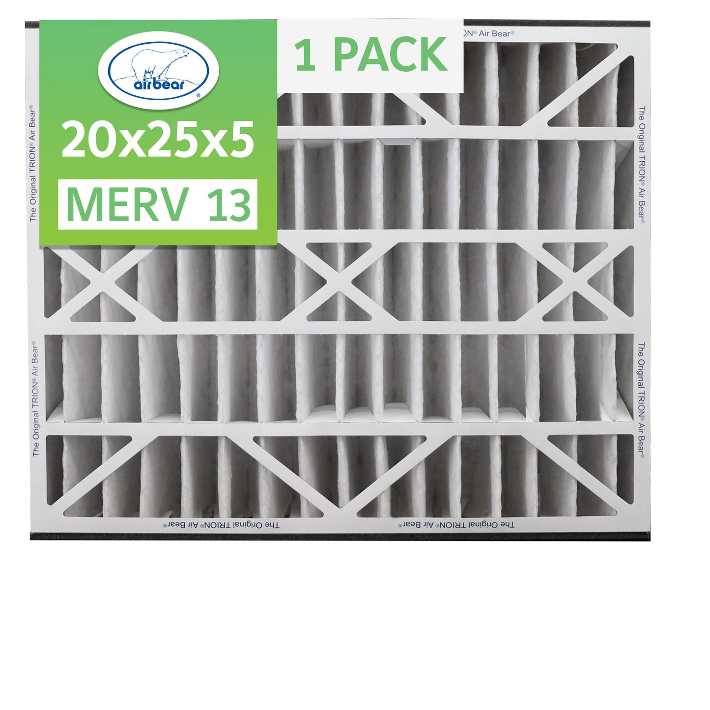 Air Bear 20x25x5 Pleated Air Filter