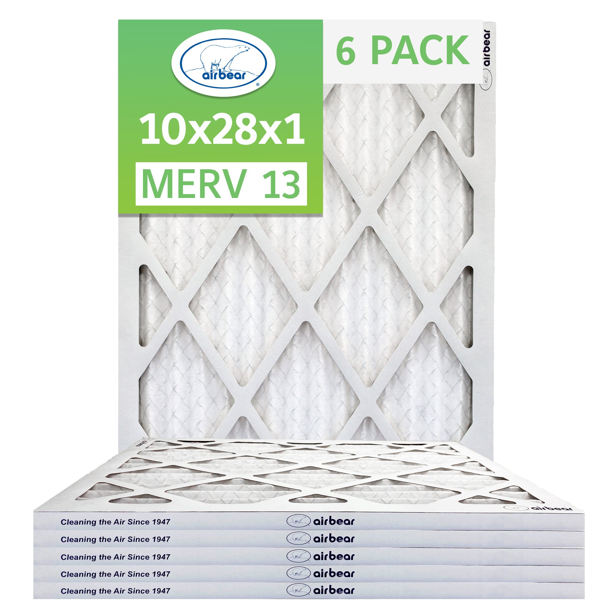 Air Bear 10x28x1 Pleated Air Filter