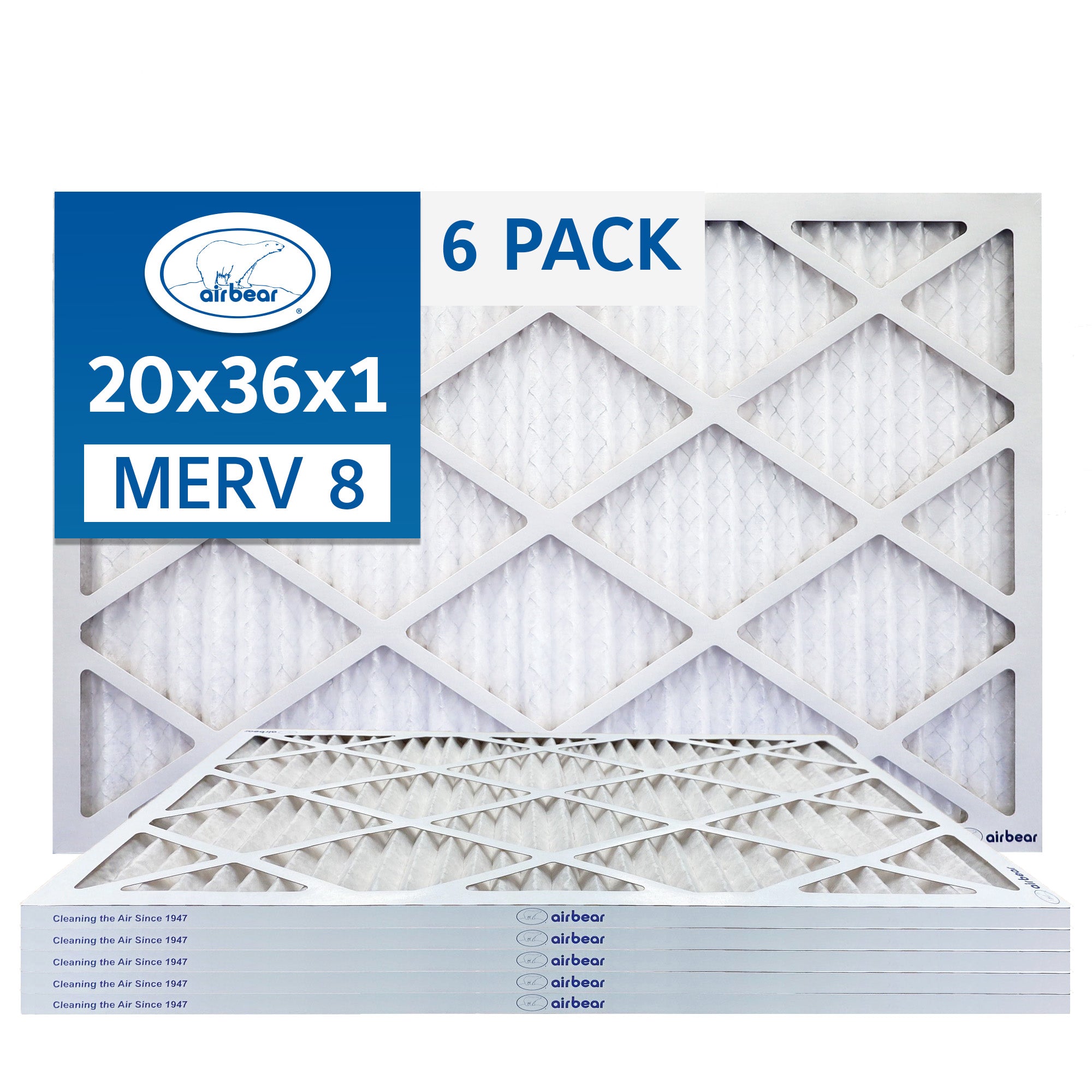 20x36x1 Air Bear Pleated Filter